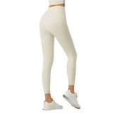 White yoga leggings