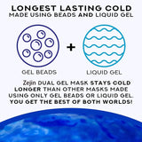 Sleep eye mask with cooling gel