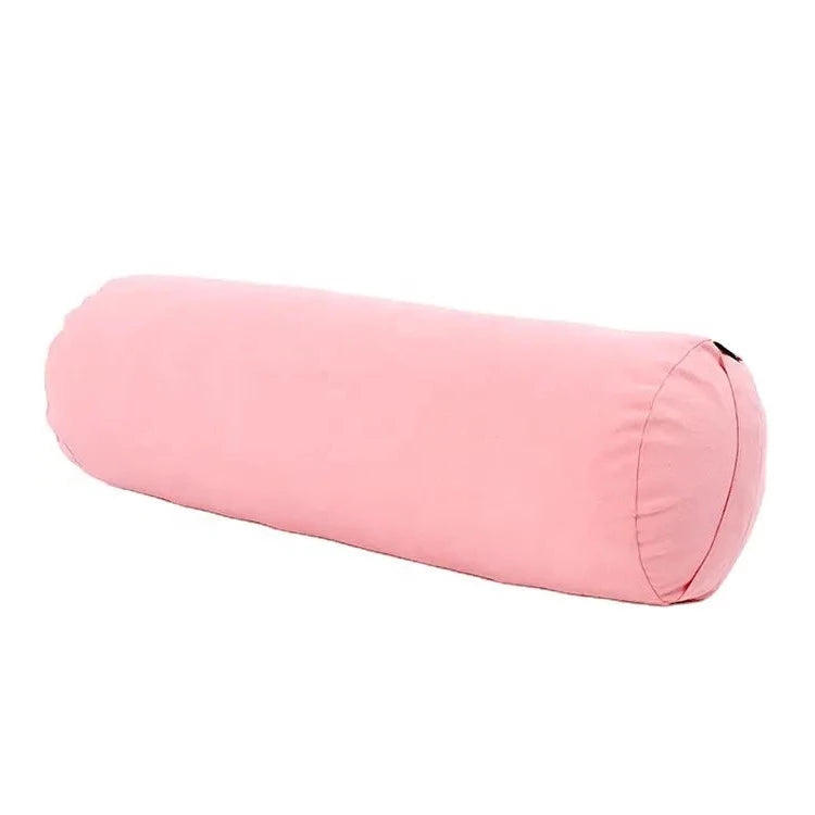 Pink yoga bolster Elevate Your Practice with Organic Comfort » Yoga Props