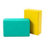 Yellow yoga block