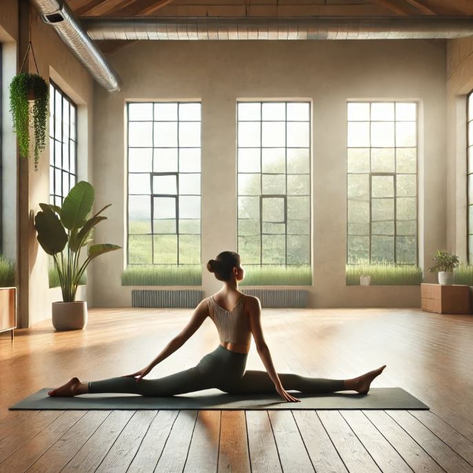 yoga splits pose