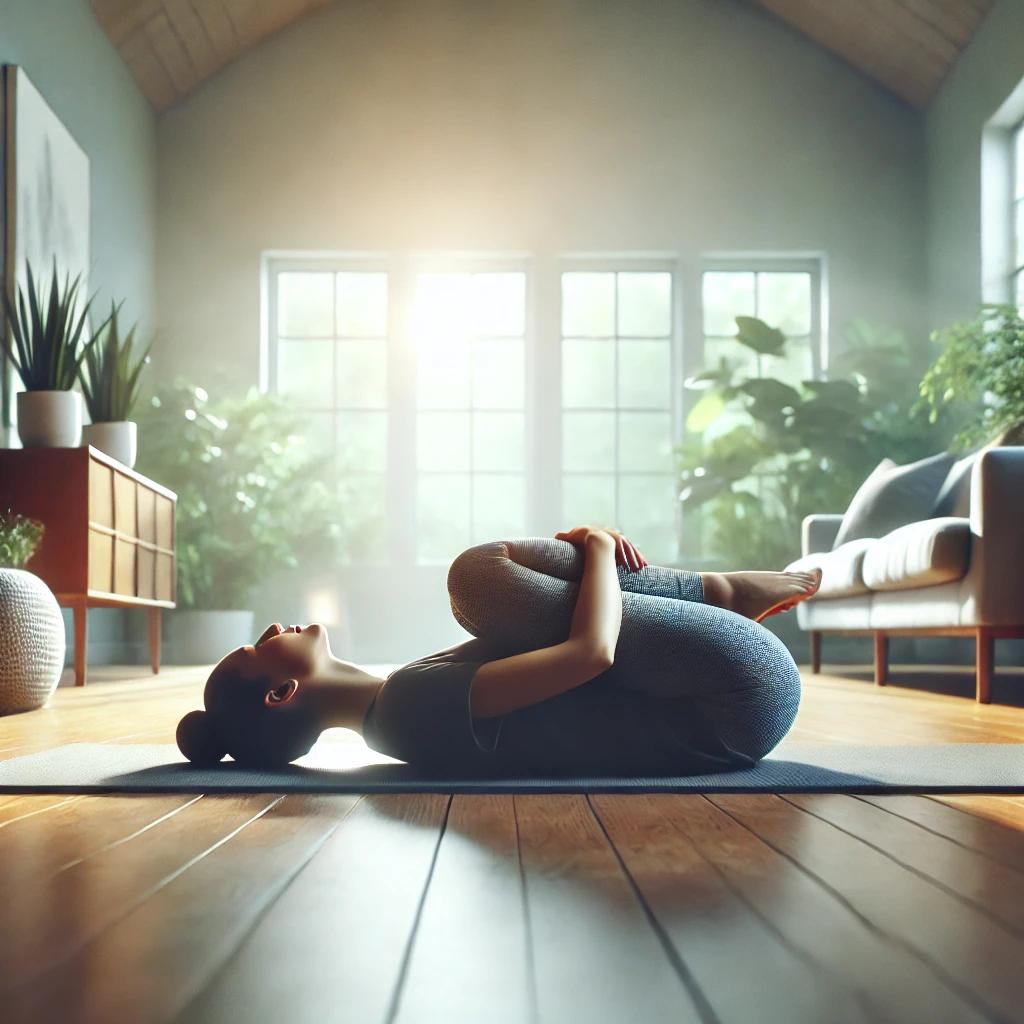 How to relieve trapped wind yoga?