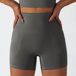 Grey yoga shorts