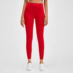 Red yoga leggings