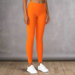 Orange yoga leggings