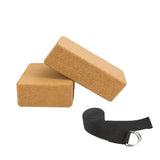 Cork yoga set