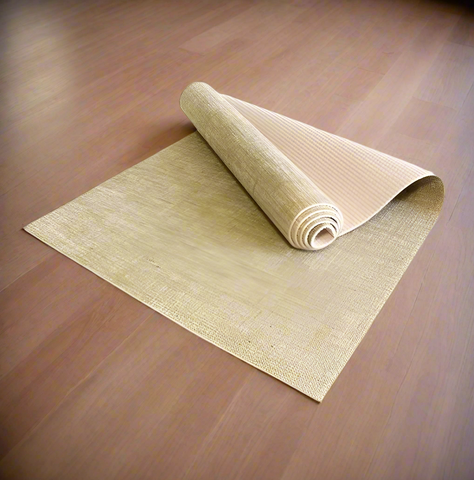 Jute rubber yoga mat