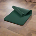 Dark green yoga mat