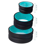 Yoga wheel set black
