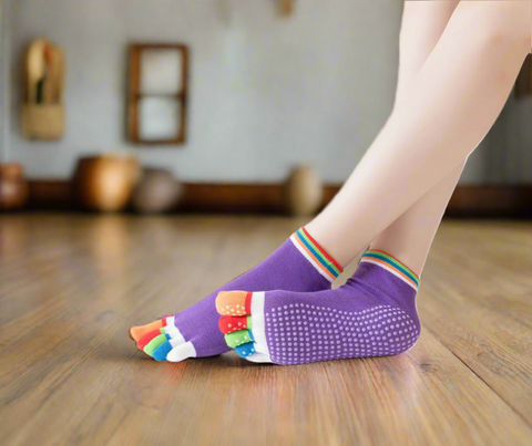 Padded yoga socks