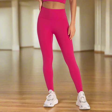 Pink yoga leggings