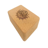 Recycled cork yoga block