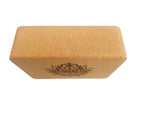 Recycled cork yoga block