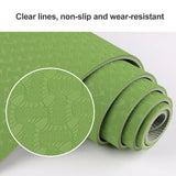 Olive green yoga mat