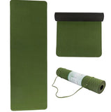 Dark green yoga mat