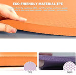Orange yoga mat