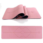 Position guide yoga mat