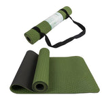 Dark green yoga mat