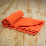 Orange yoga towel
