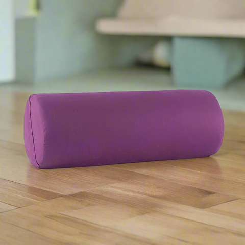 Small yoga bolster purple