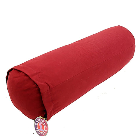 Red bolster for yoga