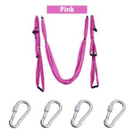 Pink Anti-gravity yoga hammock