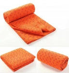 Orange yoga towel